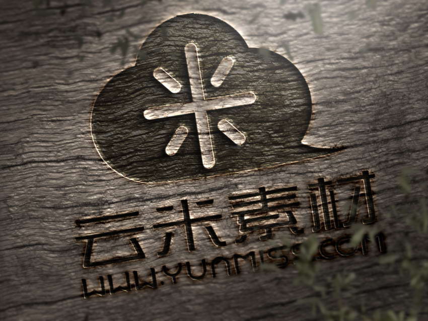 雕刻 logo 木材