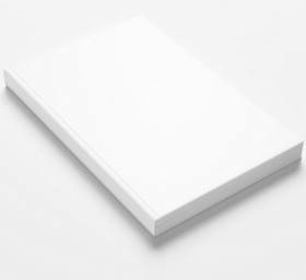 一款简单白色画册展示样机