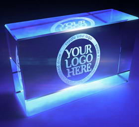 五款水晶灯光时尚logo展示样机