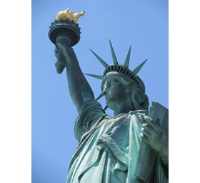 自由女神像里程碑纽约城曼哈顿...