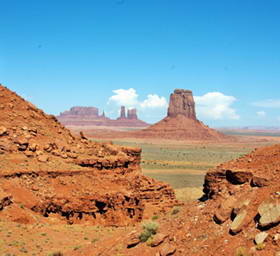 美国纪念碑谷沙漠岩