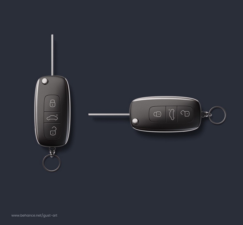 手表 瓶子 手机 车钥匙 鼠标 素材展示