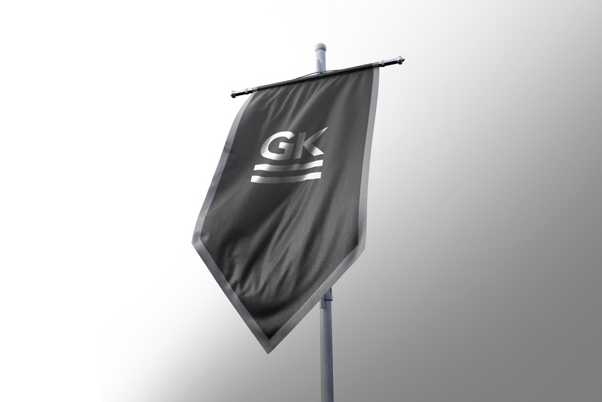 黑色 旗帜 标志展示