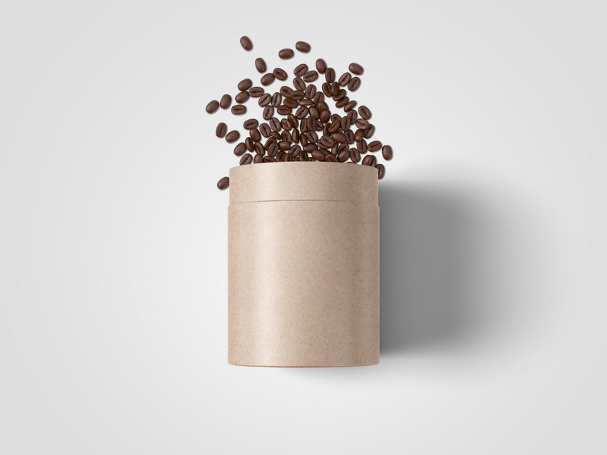 纸管 咖啡 包装盒展示